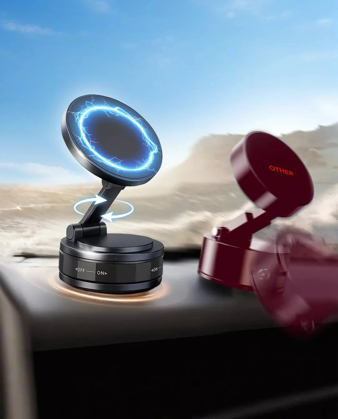 Magnetisk / Vakuum Mobilhållare