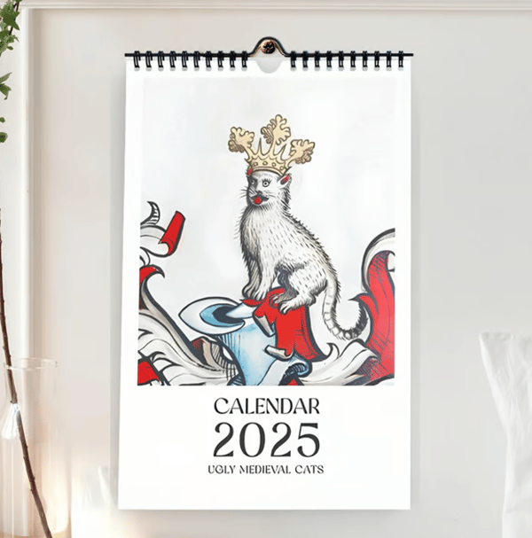 Medeltids kattkalender 2025