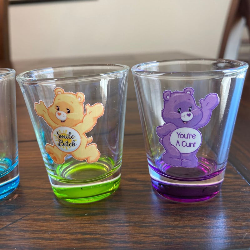 SwearBears™ shotglas | 6 stycken