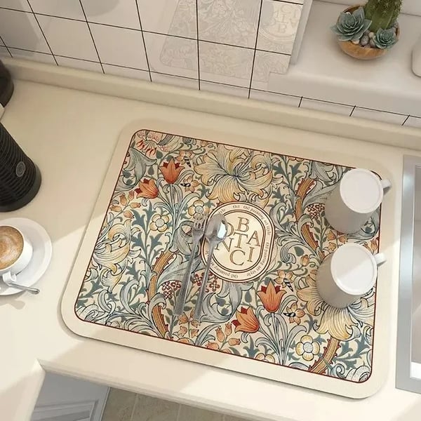 Absorberande köksmatta
