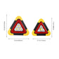 2-i-1 LED-varningstriangel med solenergi