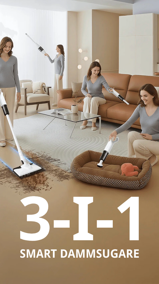 3-i-1 Smart Dammsugare