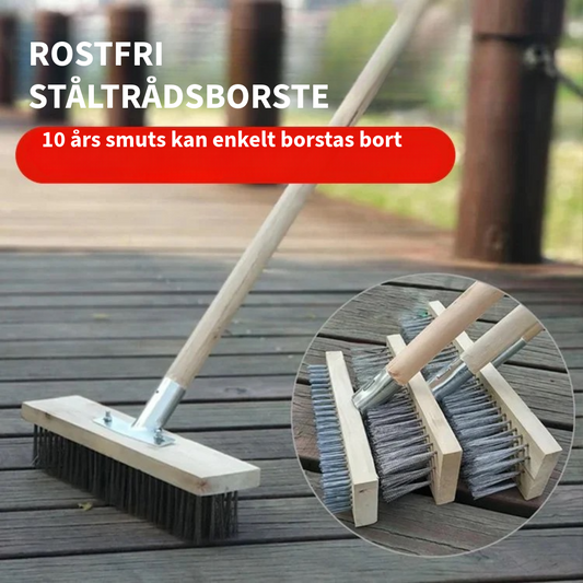 Rostfri ståltråd rengöringsborste