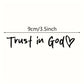 Trust in God Backspegeldekal