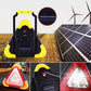2-i-1 LED-varningstriangel med solenergi
