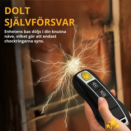 Självförsvarsficklampa i Bilnyckelform