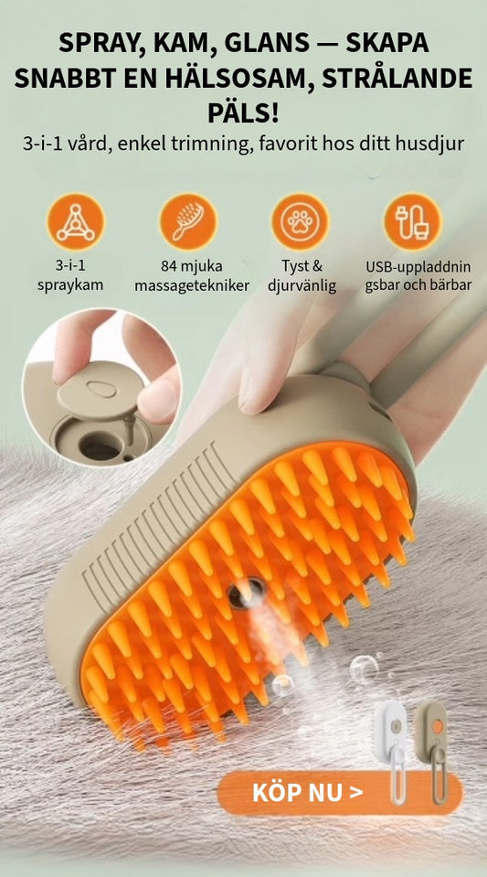 Ångkam för Husdjur