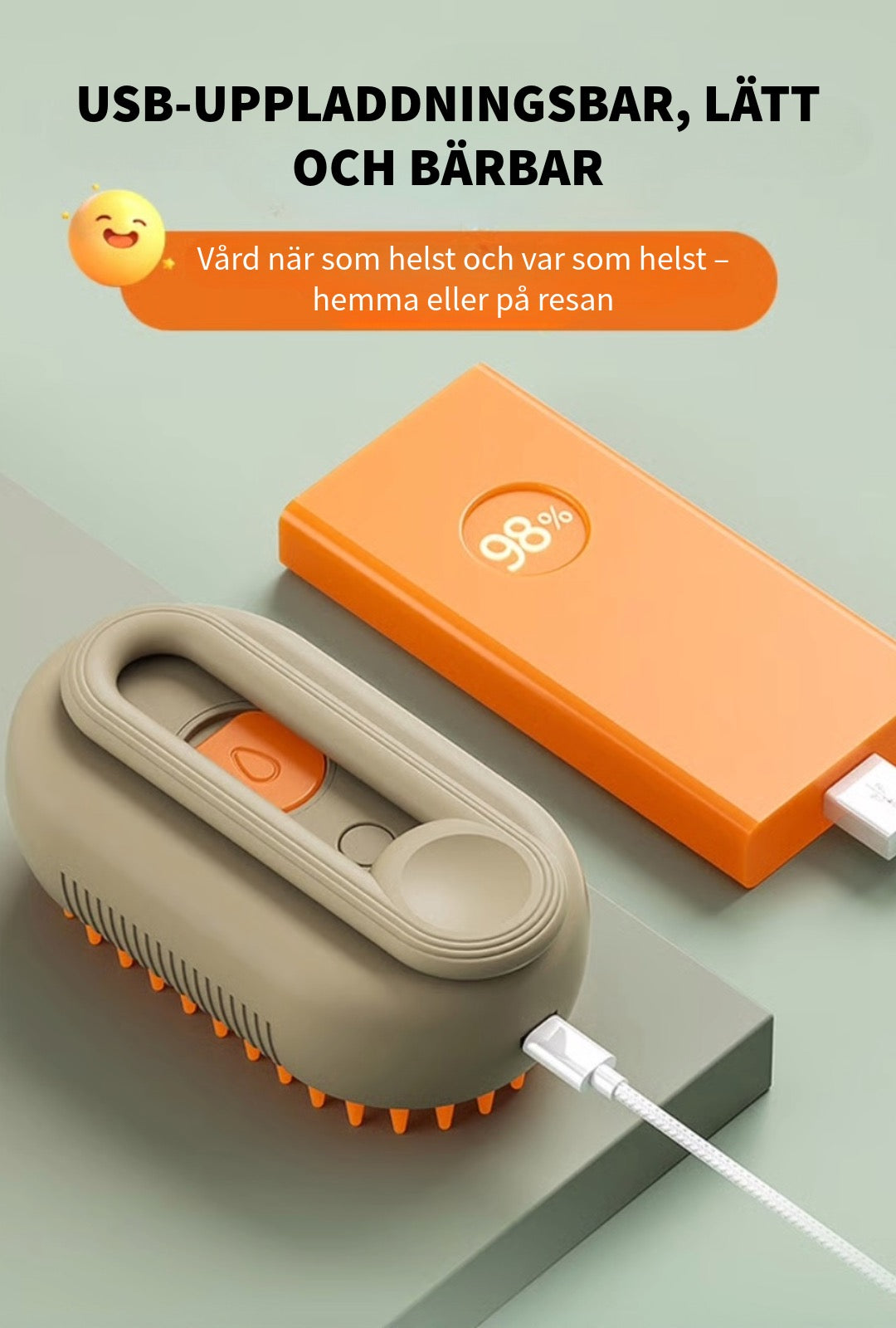 Ångkam för Husdjur