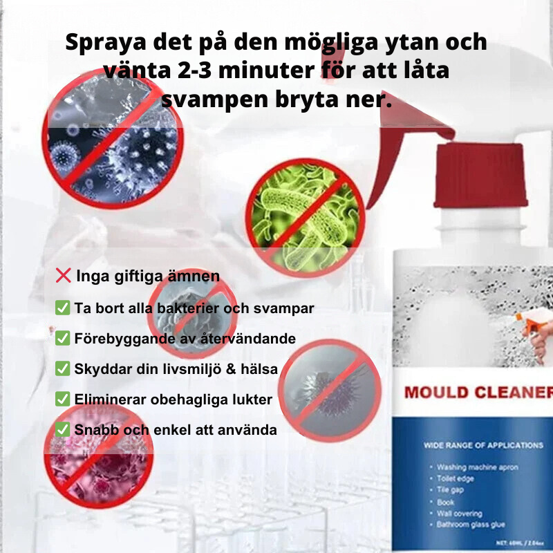 CleanShield™ - Avlägsnande av mögelfläckar