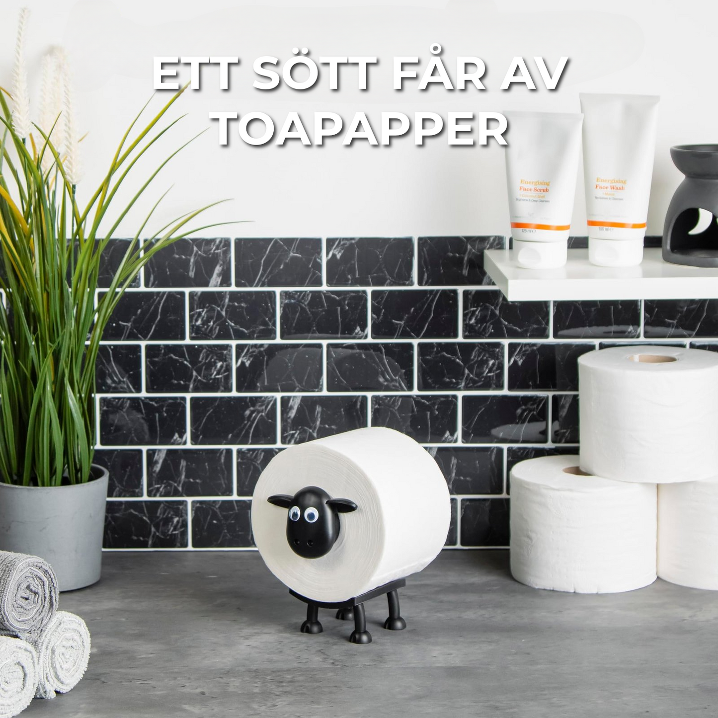 Söt toapappershållare