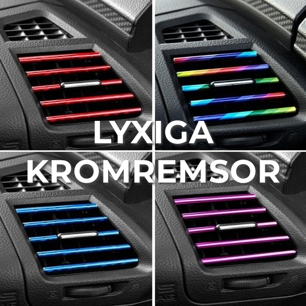 Lyxiga Kromremsor | [10 x 20cm]