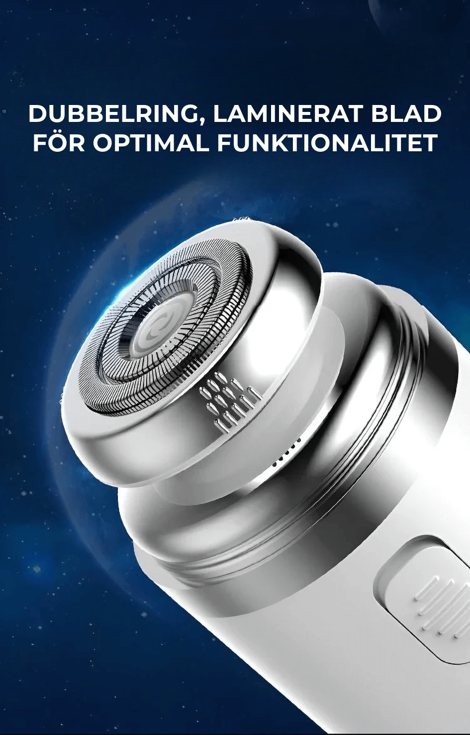 Lyxig och kompakt rakapparat