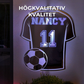 Personlig fotbollströja med LED-ljus