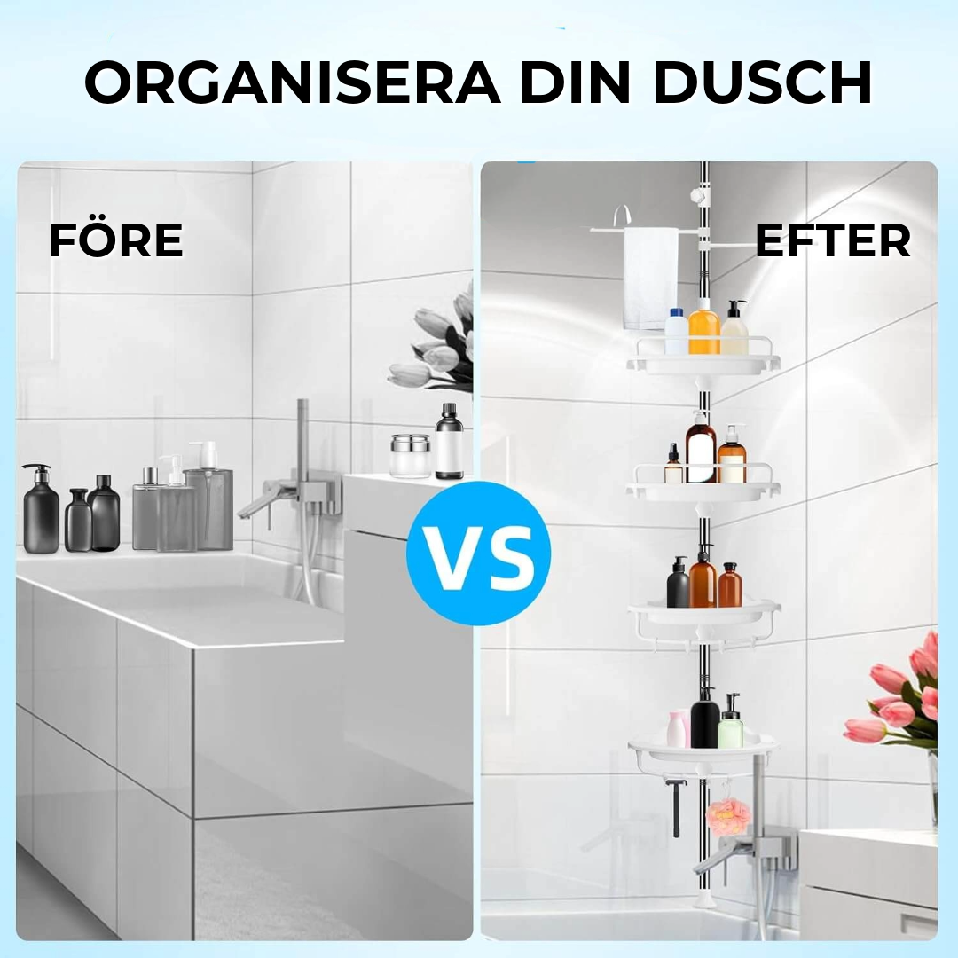 Lyxig Justerbar Duschhylla