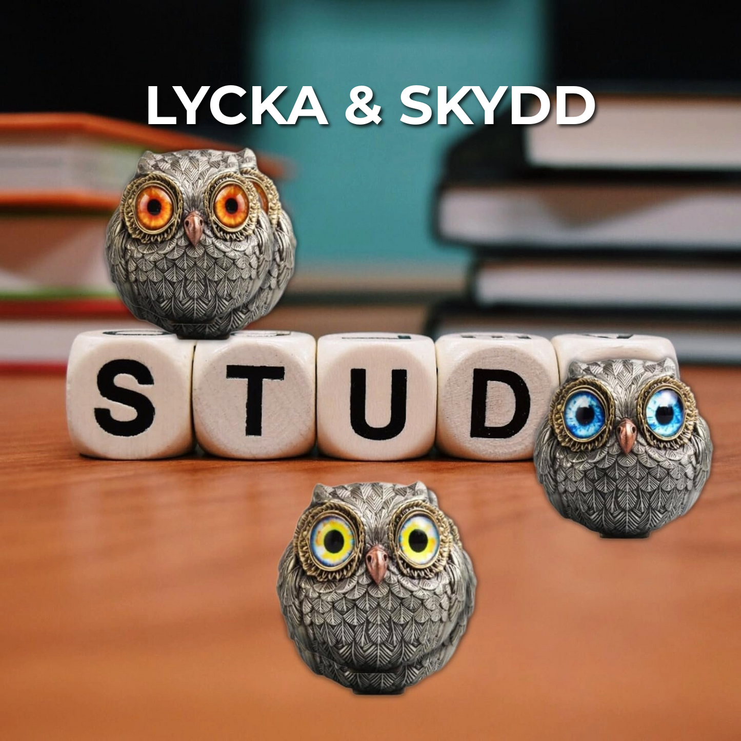 Uggla som lyckoamulett  | 3 cm x 3 cm