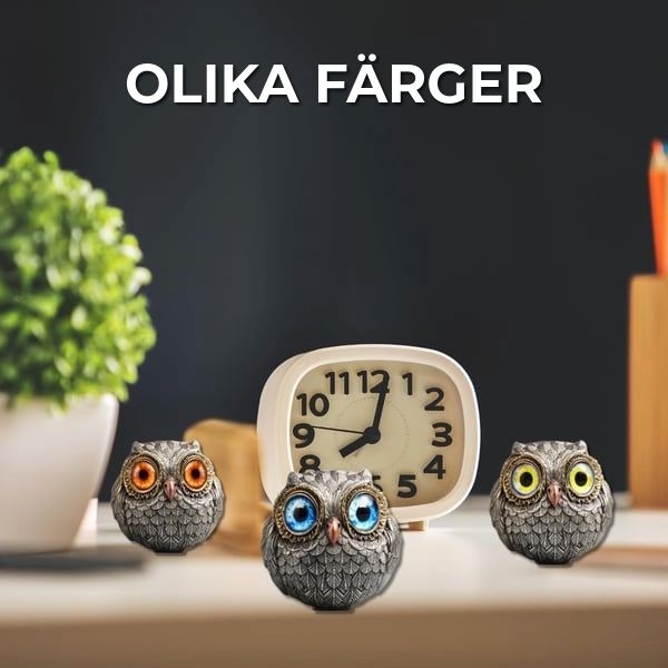 Uggla som lyckoamulett  | 3 cm x 3 cm