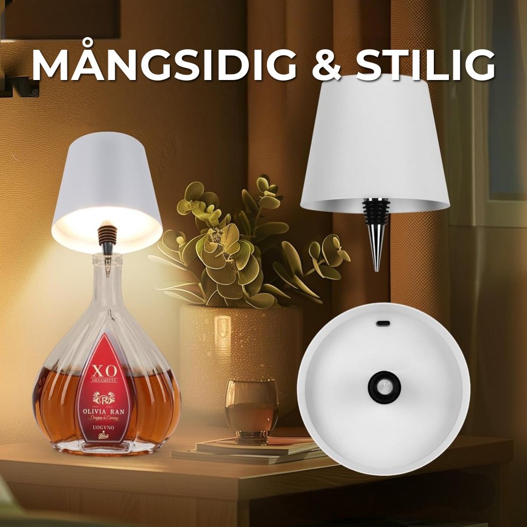 Trådlös flasklampa