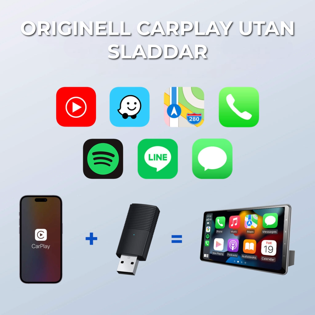 Mini trådlös CarPlay-adapter