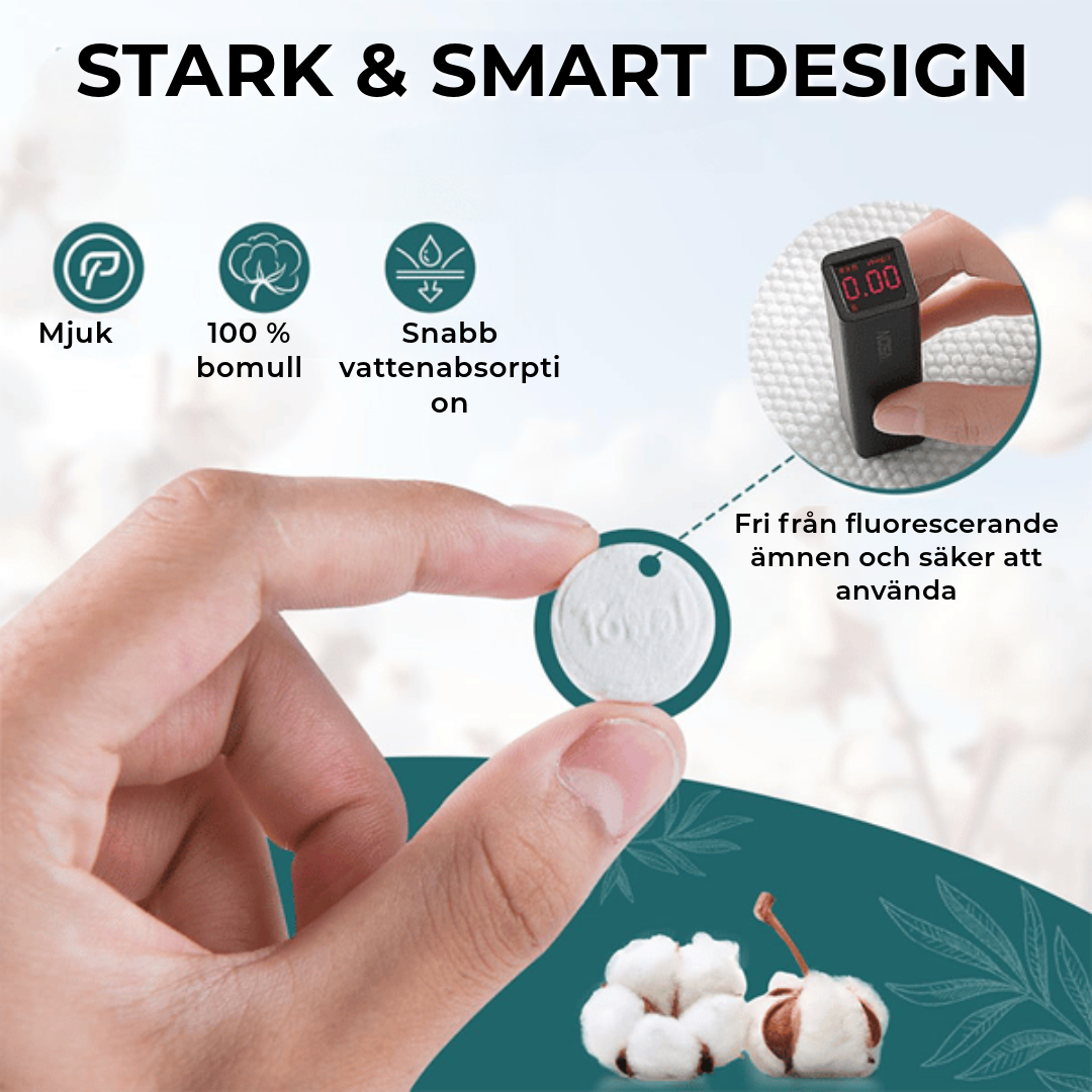 Komprimerade handdukstabletter