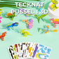 Tecknat pussel i 3D | 25 Pussel