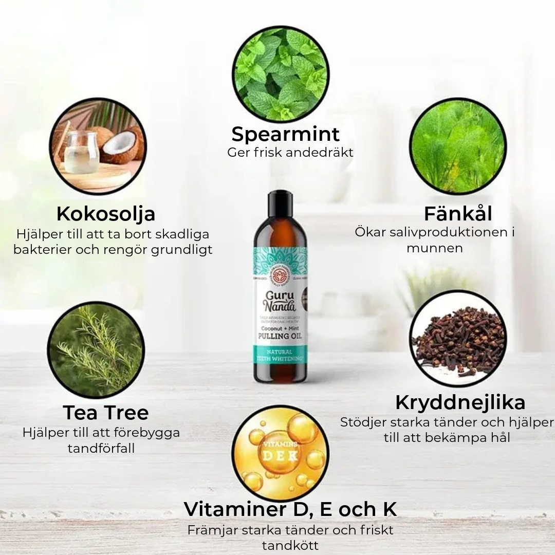 Naturlig Blekande Munskölj + Tungscraper