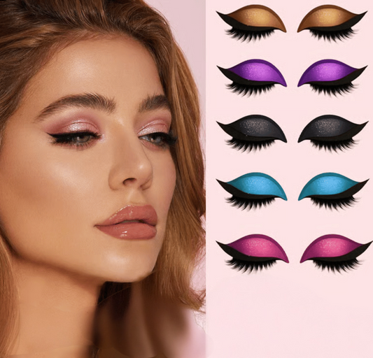 Ögonskugga och Fransar Makeupklistermärken