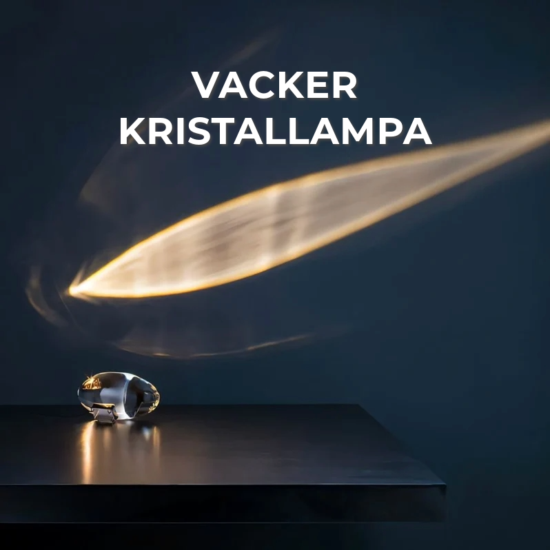 Unik och vacker kristallampa