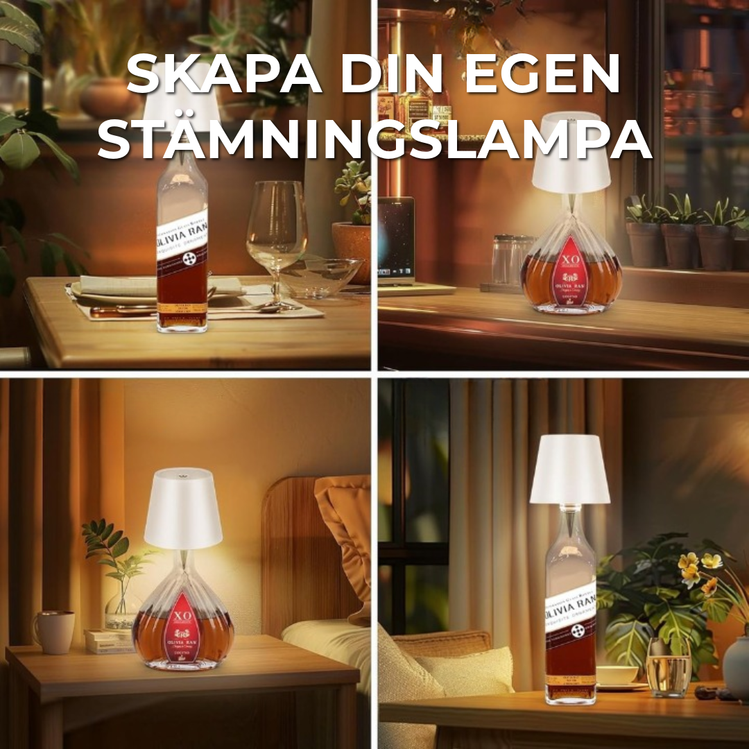 Trådlös flasklampa