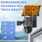 Domekamera med Trippelobjektiv och Solenergi
