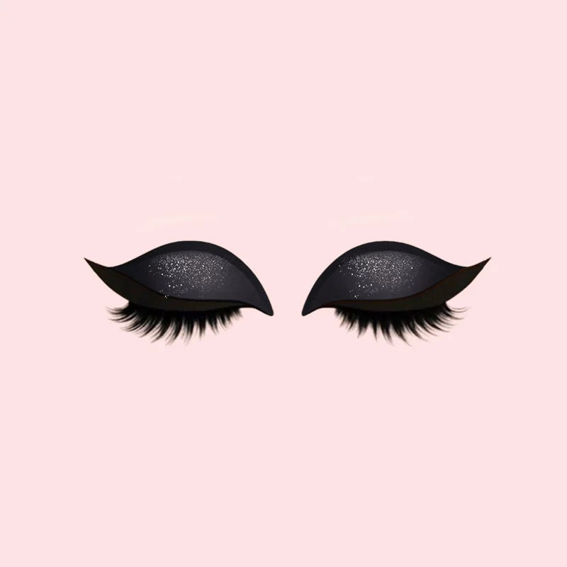 Ögonskugga och Fransar Makeupklistermärken