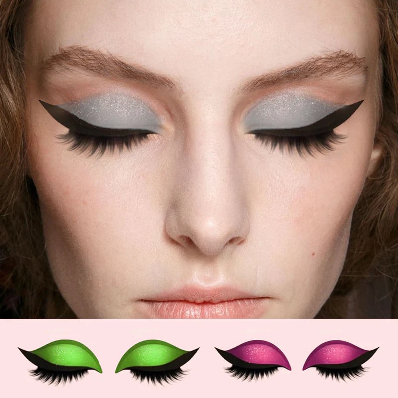 Ögonskugga och Fransar Makeupklistermärken