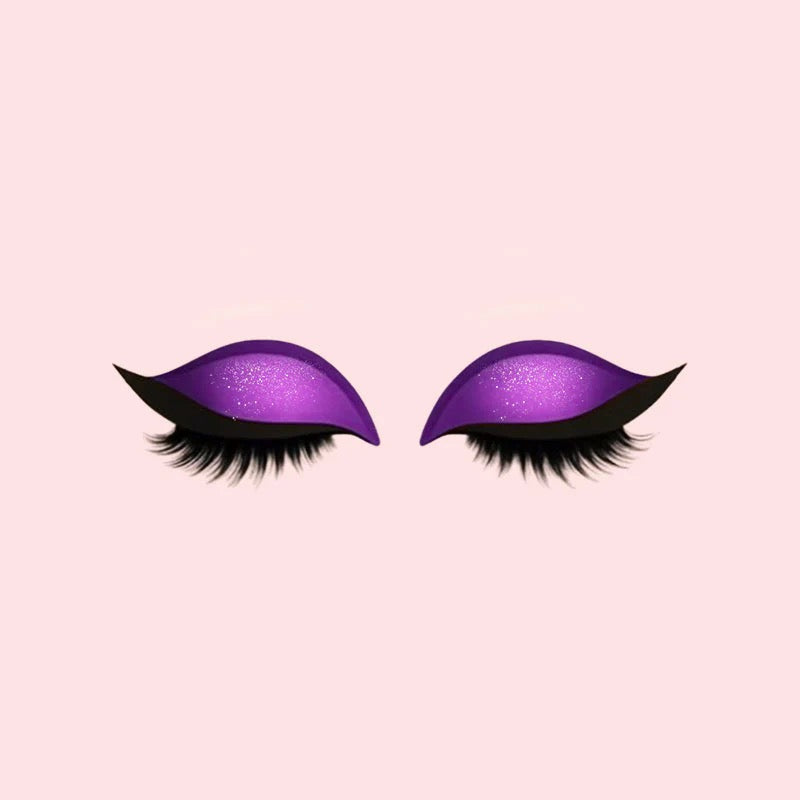 Ögonskugga och Fransar Makeupklistermärken