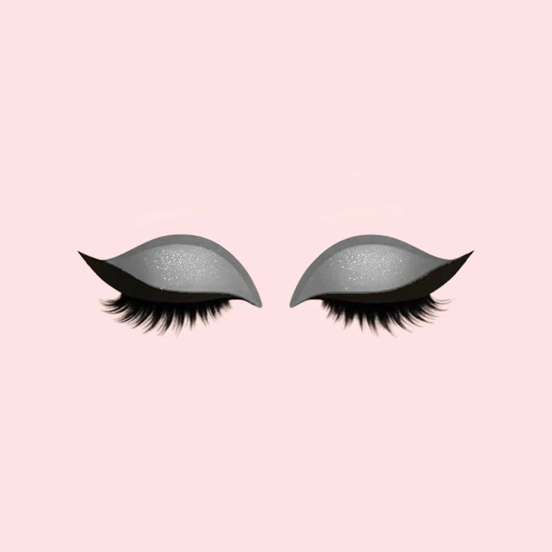 Ögonskugga och Fransar Makeupklistermärken